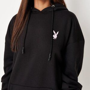 Playboy x Missguided Oversized Hoodie Dress